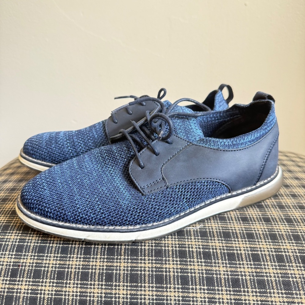 Bruno Marc SBOX2403K Knit Mesh Lace Up Oxford Shoes Size 3 Navy Blue
